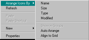 Arrange Icons By