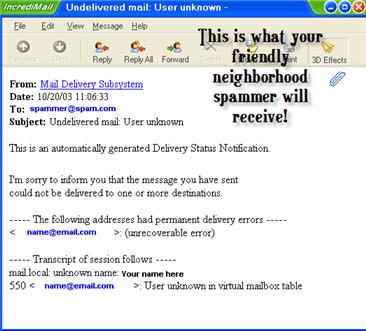 Incredimail bouncing messages