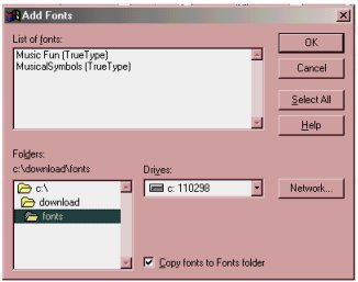 install new fonts