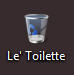 le Toilette - recycle bin