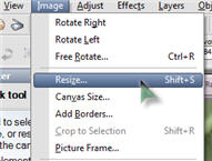Paint Shop Pro Image Resize