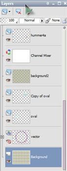 Paint Shop Pro Layers Palette