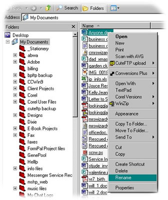rename a file