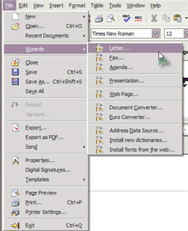 skills openoffice.org wizards