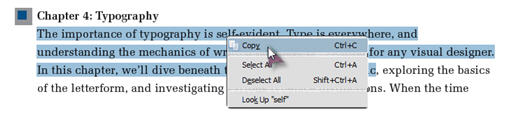 acrobat reader select text