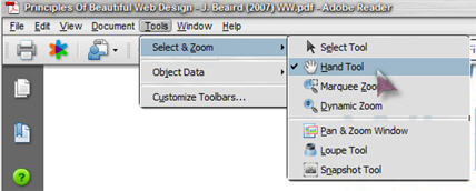 menu bar