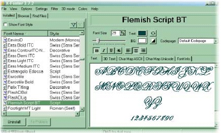 X-fonter