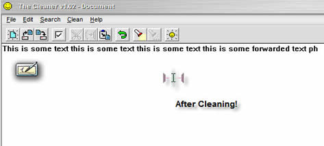 Cleaner after